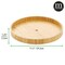 mDesign Round Bamboo Lazy Susan Spinner for Kitchen or Pantry